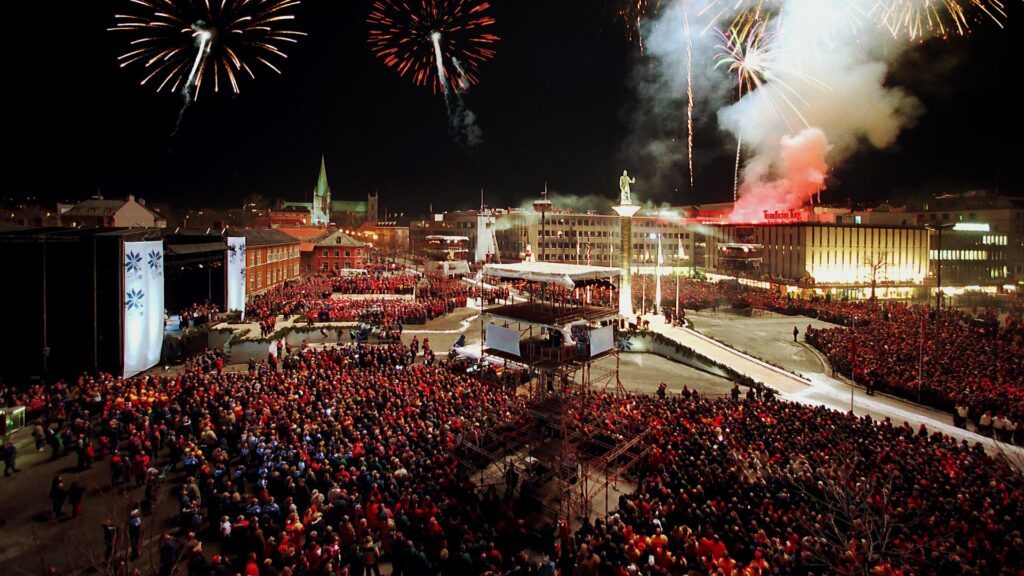 Åpningsshow ifm ski-VM i 1997